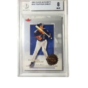 2001 Fleer Tsuyoshi Shinjo MLB Trading Card #107 Beckett Grade 8 Mint